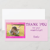 Gepersonaliseerde Bedank Foto Bedankkaart (Voorkant / Achterkant)