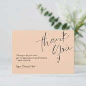 Gepersonaliseerde bedankkaarten Professional Bedankkaart (Staand voorkant)