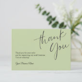 Gepersonaliseerde bedankkaarten Professional Bedankkaart (Staand voorkant)