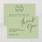 Gepersonaliseerde bedankkaarten Professional Bedankkaart (Voorkant / Achterkant)
