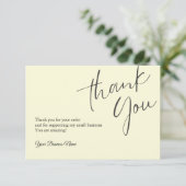 Gepersonaliseerde bedankkaarten Professional Bedankkaart (Staand voorkant)