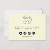 Gepersonaliseerde bedankkaarten Professional Bedankkaart (Achterkant)