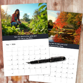 Gepersonaliseerde Bedrijf Logo en foto's Neutral G Kalender