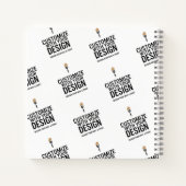 Gepersonaliseerde Bedrijfsmerk Custom Minimalist Notitieboek (Achterkant)