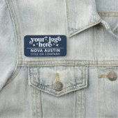 Gepersonaliseerde bedrijfsnaam werknemer tag met L (In situ)