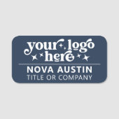 Gepersonaliseerde bedrijfsnaam werknemer tag met L (Voorkant)