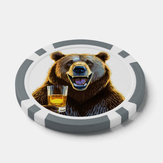 Gepersonaliseerde Beer composiet poker chips (Enkel)
