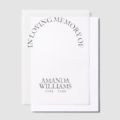 Gepersonaliseerde begrafenis vellum uitnodigingen (Offset)