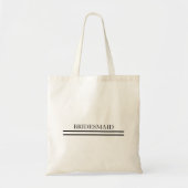 Gepersonaliseerde begroting Bridesmaid Tote Bag (Voorkant)