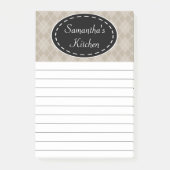 Gepersonaliseerde beige keuken post het merkt op post-it® notes (Voorkant)
