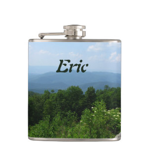 Gepersonaliseerde bergen Scenery Skyline Drive Heupfles