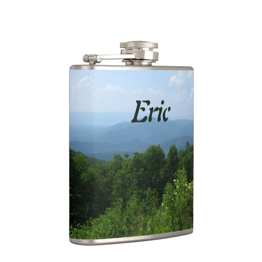 Gepersonaliseerde bergen Scenery Skyline Drive Heupfles (Rechts)