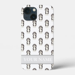 Gepersonaliseerde Bernedoodle Sheepadoodle iPhone 13 Mini Hoesje