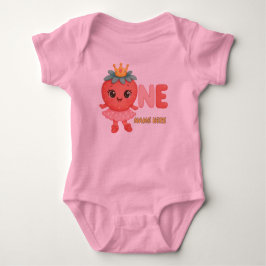 Gepersonaliseerde Berry First Birthday Girl Romper