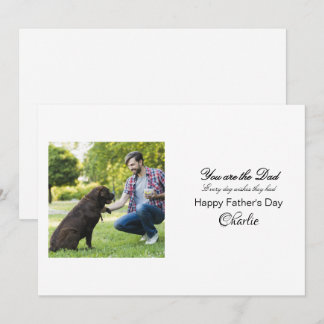 Gepersonaliseerde Best Dog Dad wenskaart Kaart