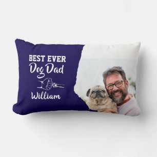 Gepersonaliseerde Best Ever Dog Dad Foto Kussen