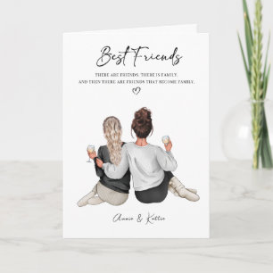 Gepersonaliseerde Best Friend Print, Best Friend G Kaart