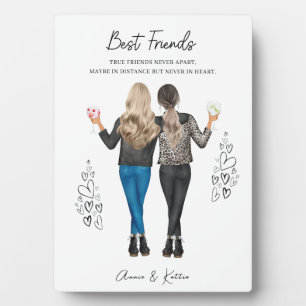 Gepersonaliseerde Best Friend Print, Kerstcadeau Fotoplaat