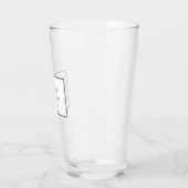 Gepersonaliseerde Best Man Bowtie Wedding Party Gi Glas (Links)