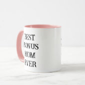 Gepersonaliseerde beste Bonus moeder ooit Mok (Voorkant links)