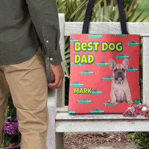 Gepersonaliseerde Beste Dog Dad Gift – Fun Pet Pho Draagtas