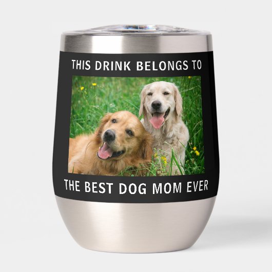 Gepersonaliseerde Beste Hond Moeder Ooit Foto Zwar (Voorkant)