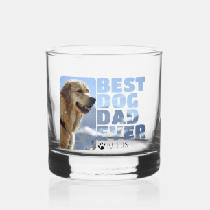 Gepersonaliseerde beste hond papa ooit whisky glas