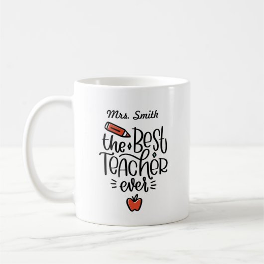 Gepersonaliseerde beste leraar ooit Mok (Links)