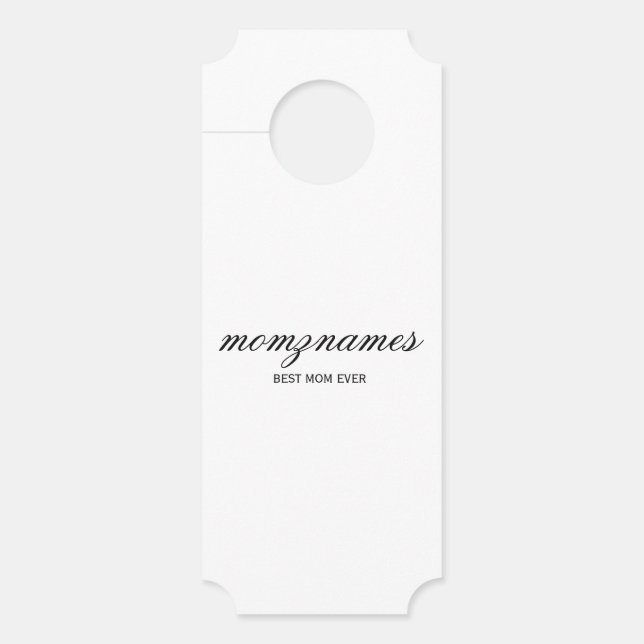 Gepersonaliseerde Beste Mam Ooit Kalligrafie Naam (Voorkant)