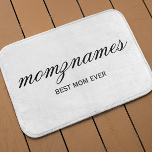 Gepersonaliseerde Beste Mam Ooit Kalligrafie Naam Badmat