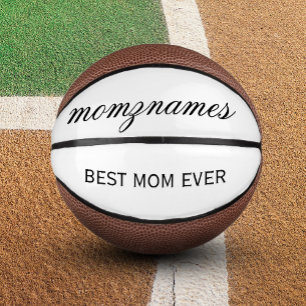Gepersonaliseerde Beste Mam Ooit Kalligrafie Naam Basketbal