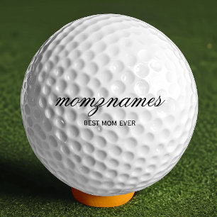 Gepersonaliseerde Beste Mam Ooit Kalligrafie Naam Golfballen
