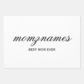 Gepersonaliseerde Beste Mam Ooit Kalligrafie Naam Inpakpapier Vel (Voorkant 3)