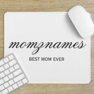 Gepersonaliseerde Beste Mam Ooit Kalligrafie Naam Muismat
