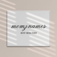 Gepersonaliseerde Beste Mam Ooit Kalligrafie Naam