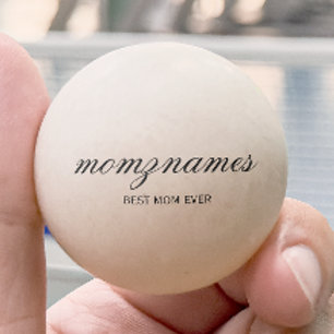 Gepersonaliseerde Beste Mam Ooit Kalligrafie Naam Pingpongballen