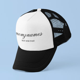 Gepersonaliseerde Beste Mam Ooit Kalligrafie Naam Trucker Pet