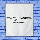 Gepersonaliseerde Beste Mam Ooit Kalligrafie Naam Wandkleed