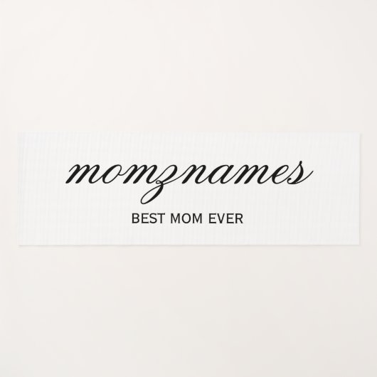 Gepersonaliseerde Beste Mam Ooit Kalligrafie Naam Yogamat (Voorkant (horizontaal))