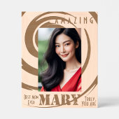 Gepersonaliseerde beste moeder "Mary" Twirl Art Gegraveerde Lijstjes