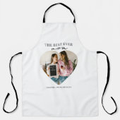 Gepersonaliseerde beste moeder ooit hartfoto schort (Voorkant)