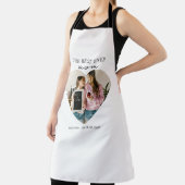 Gepersonaliseerde beste moeder ooit hartfoto schort (Insitu)