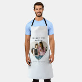 Gepersonaliseerde beste moeder ooit hartfoto schort (Gedragen)