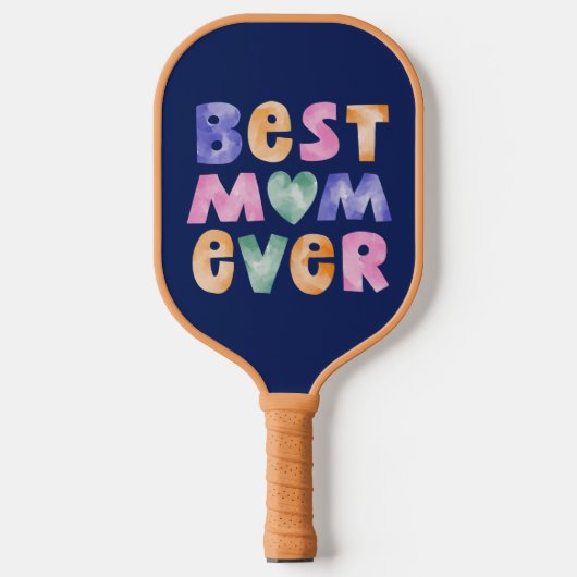 Gepersonaliseerde beste moeder ooit Moederdag Pickleball Paddle (Voorkant)