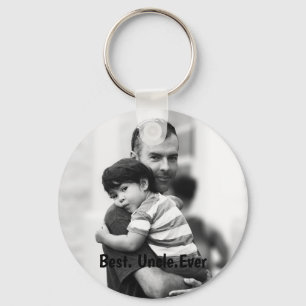 Gepersonaliseerde beste oom ooit sleutelhanger