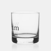 Gepersonaliseerde beste oom ooit whisky glas (Links)