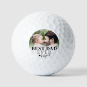 Gepersonaliseerde beste papa foto golfballen (Voorkant)