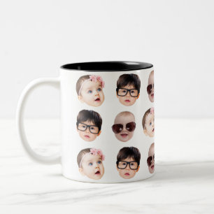 Gepersonaliseerde Beste Papa van Par Christmas Gif Tweekleurige Koffiemok
