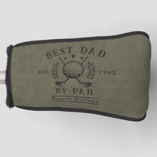 Gepersonaliseerde beste vader Golf Army Green Head Golfheadcover