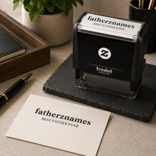 Gepersonaliseerde Beste Vader Ooit Naam Zelf- Zelfinktende Stempel